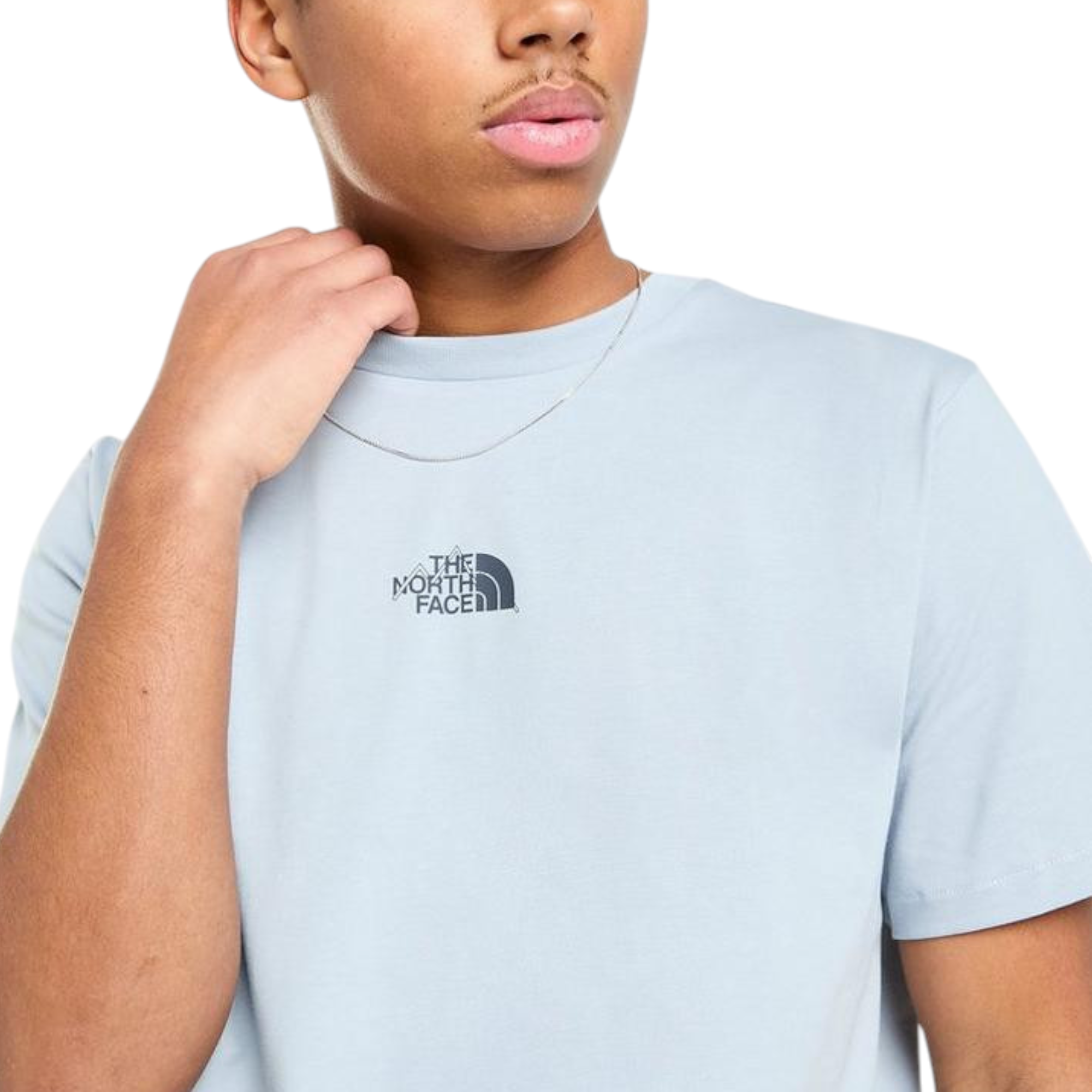 The North Face Mens T Shirt Centre Logo Crew Neck Short Sleeve Cotton Summer Tee