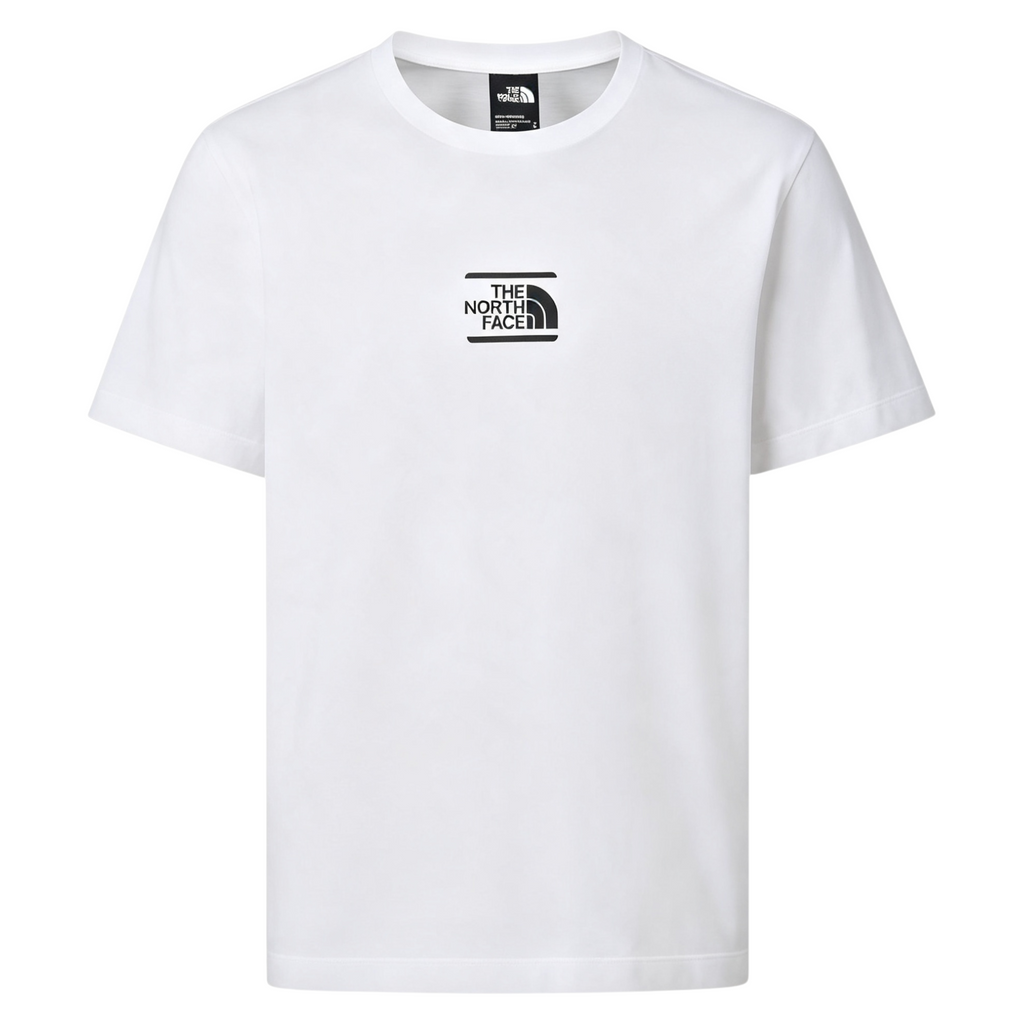 The North Face Mens T Shirt Centre Logo Crew Neck Short Sleeve Cotton Summer Tee