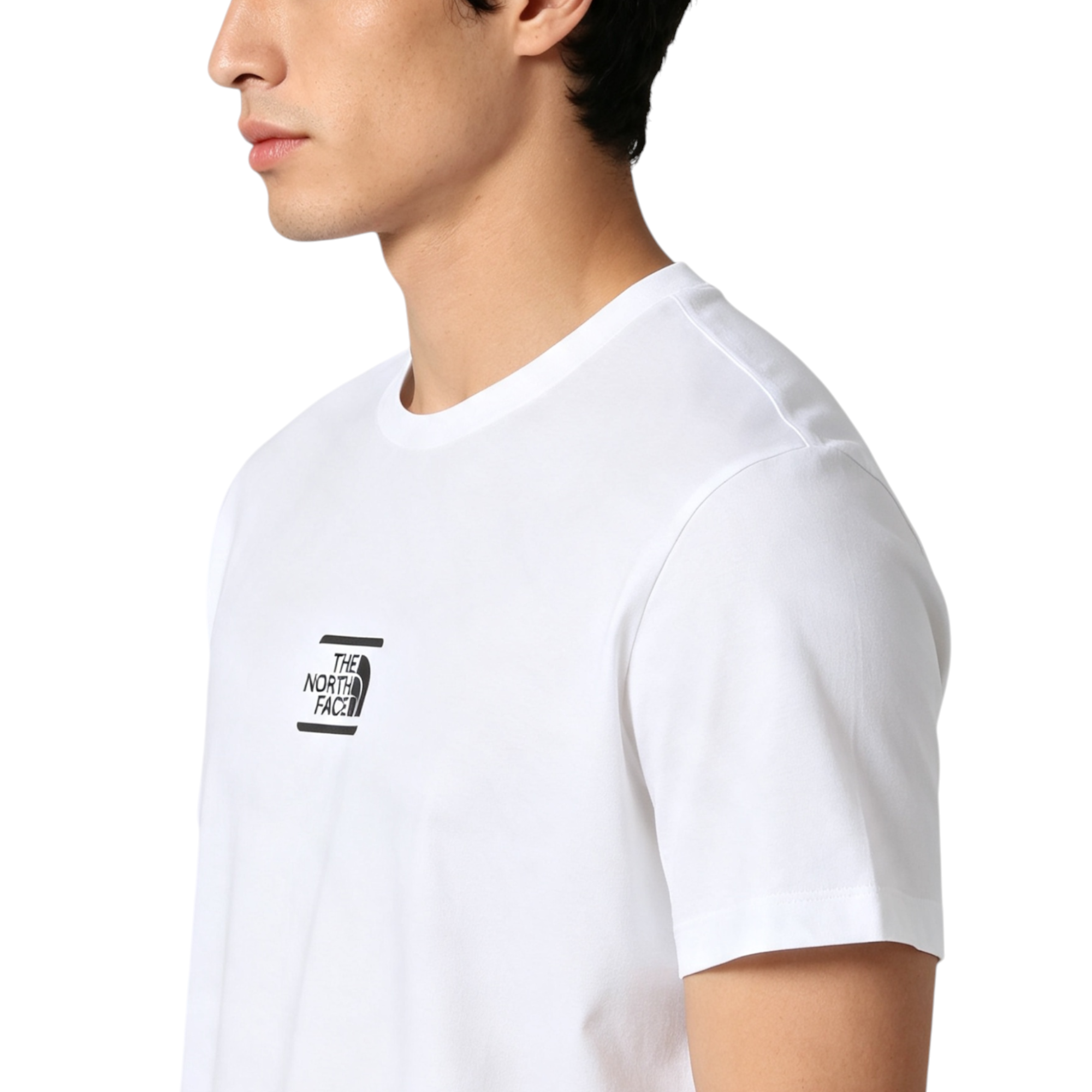 The North Face Mens T Shirt Centre Logo Crew Neck Short Sleeve Cotton Summer Tee