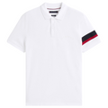 Tommy Hilfiger Mens Polo Shirt Tape Detail Short Sleeve Breathable Cotton